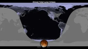 An Almost Total Lunar Eclipse