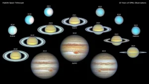 NASA’s Hubble Celebrates Decade of Tracking Outer Planets