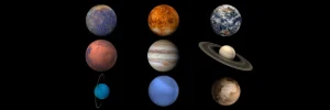Planet Sizes and Locations in Our Solar System