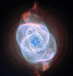 Two Observatories, One Cosmic Eye: Hubble and Euclid View Cat’s Eye Nebula