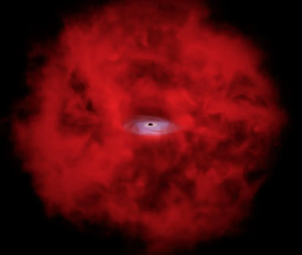 Artist's Illustration of a Close-Up View of X-ray Dot, 3DHST-AEGIS-12014.
