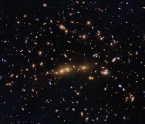 Hubble Glimpses Merging Galaxy Clusters